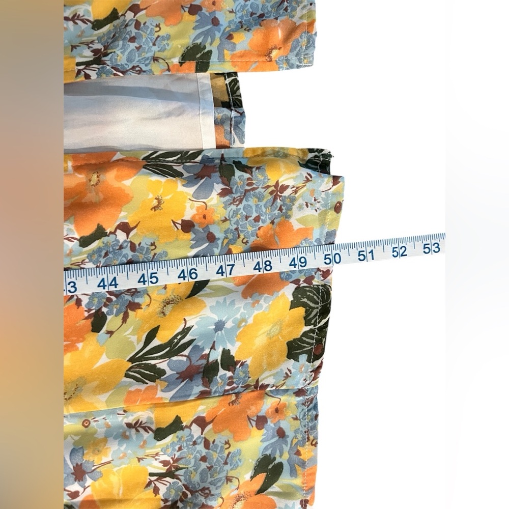Abercrombie & Fitch Vibrant Floral Maxi Dress - Orange and Blue - Picture 10 of 12